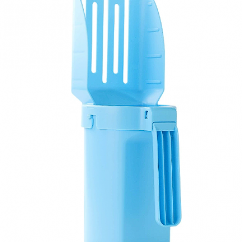 All-in-One Cat Litter Scoop, Poop Scooper with Built-in Trash Bag Set, Pet Cleaning Litter Scoop Tool